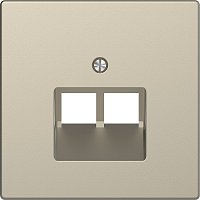 Лицевая панель Schneider Electric Merten D-Life для 2-м. розетки RJ45+RJ45 сахара